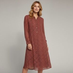 Isabel Marant Etoile Red Ditsy Floral Women Maxi Shirt Dress - Size: US 8-10